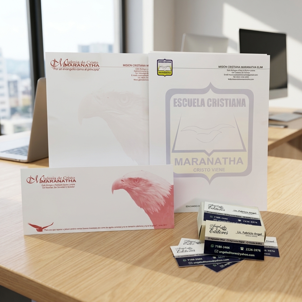 Hojas membretadas y tarjetas